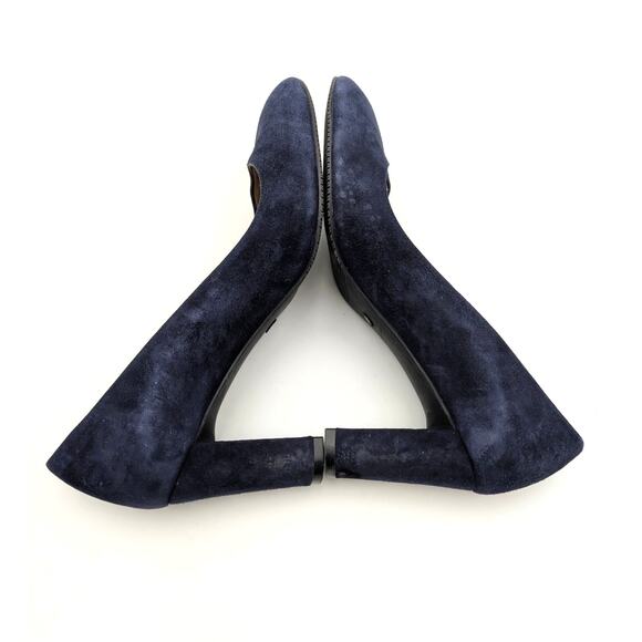 Stuart Weitzman Vida 75 Heel Pumps Women's Suede Blue Size US7.5B EU38 - Picture 4 of 9